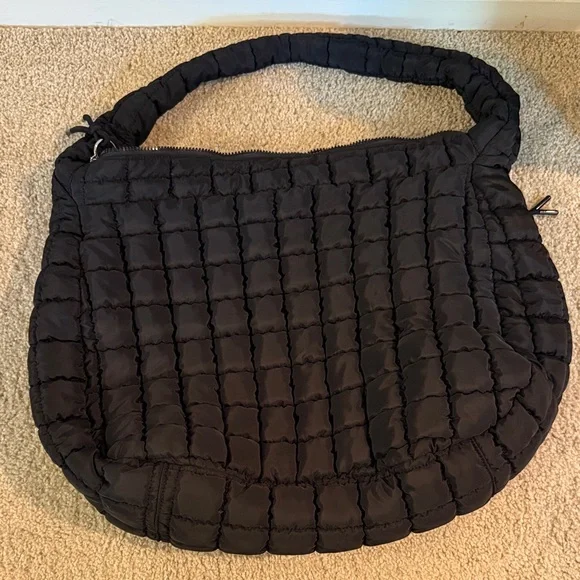 Free People Movement Black Quilted Women's Bag - Picture 2 of 5